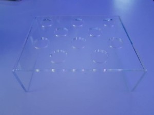 P podstawka na 10 szczepek 12,5x10,5x4 cm